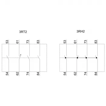 Siemens 3RH2911-1XA31-0MA0 palīgkontaktu bloks, 3NO+1NC, priekšējā montāža, skrūvju spailes