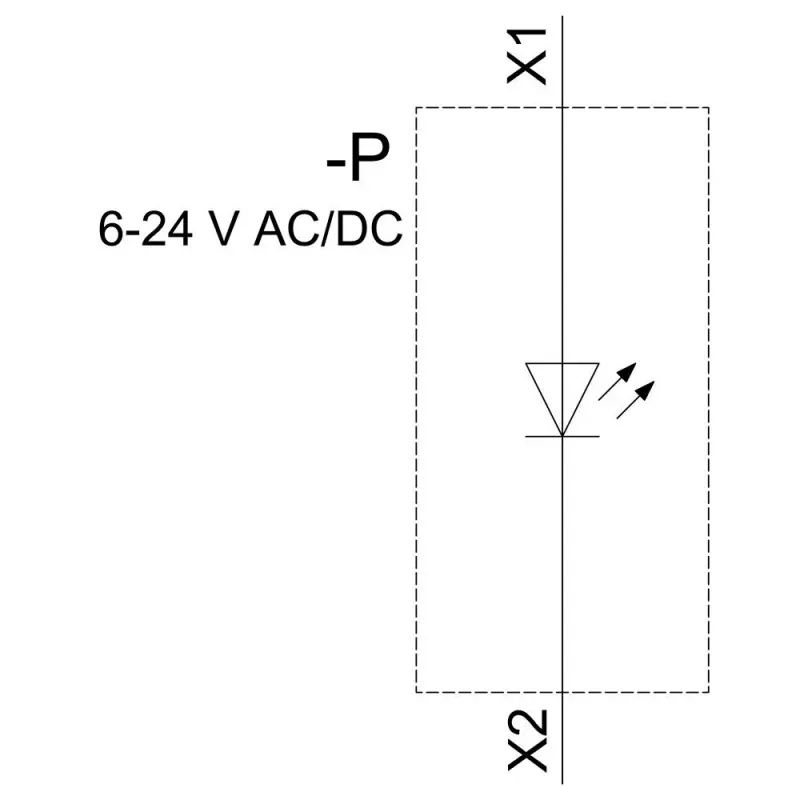 Siemens SIRIUS ACT LED modulis ar integrētu LED, AC/DC 6-24V, dzeltens (3SU14011BG301AA0)