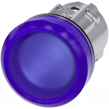 Siemens SIRIUS ACT plakanais indikatora lukturis, zils, 22mm, 24V AC/DC 3SU1051-6AA50-0AA0