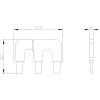 Siemens SIRIUS 3RT19364BA31 paralēlais savienotājs S2/S3 kontaktoriem, 3-poliem, bez spailēm