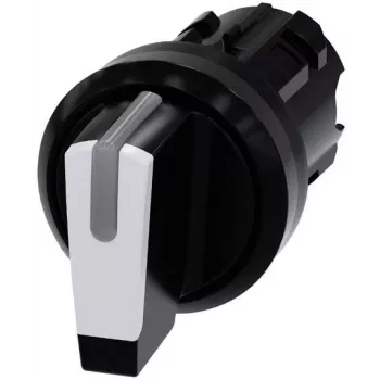 Siemens SIRIUS ACT selektora slēdža priekšējais elements, plastmasa, balts, 2 pozīcijas, fiksējošs, 22mm 3SU1002-2BP60-0AA0