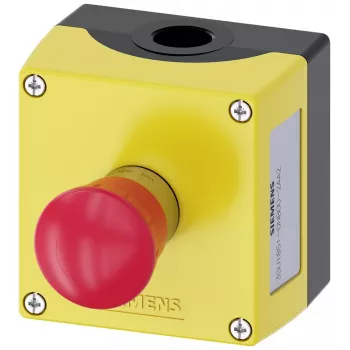 SIEMENS SIRIUS ACT tukšs korpuss 22 mm vadības elementiem, melns plastmasas, 1 vadības punkts, IP66/IP67/IP69K 3SU18510NB002AA2