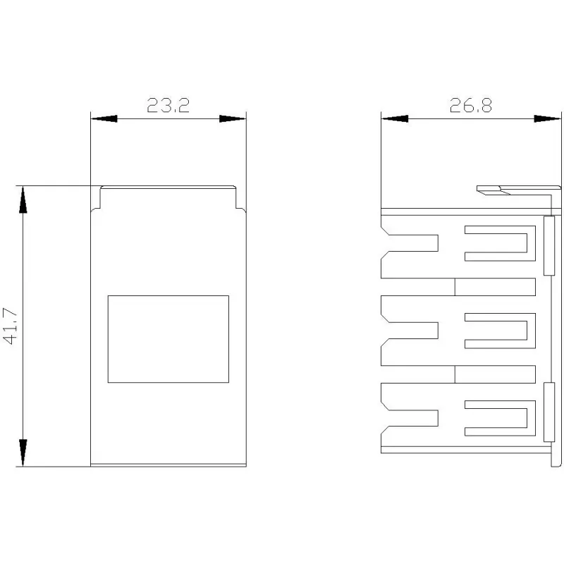 SIEMENS SIRIUS 3RV2 palīgkontaktu bloks 3RV2917-5BA00, 1NO+1NC, sānu montāža
