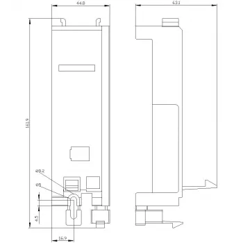 Siemens 3RV2927-7AA00 kontaktora montāžas adapters SIRIUS 3RV2 automātslēdžiem S2/S3