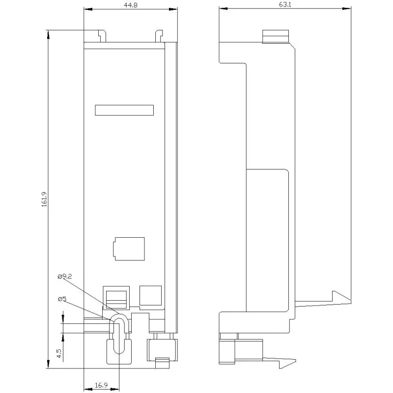 Siemens 3RV2927-7AA00 kontaktora montāžas adapters SIRIUS 3RV2 automātslēdžiem S2/S3