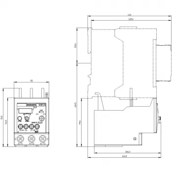 SIEMENS SIRIUS 3RU2136-4EB0 termiskais pārslodzes relejs 22-32 A Class 10