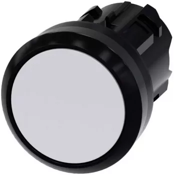 Siemens SIRIUS ACT Spiedpogas priekšējais elements, plastmasa, balts, 22 mm 3SU1000-0AA60-0AA0