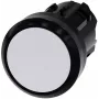 Siemens SIRIUS ACT Spiedpogas priekšējais elements, plastmasa, balts, 22 mm 3SU1000-0AA60-0AA0