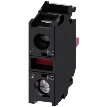 Siemens SIRIUS ACT Kontaktu modulis 3SU1400-1AA10-1MA0, 1 NO + 1 NC, skrūvju spaile, 500 V AC/DC