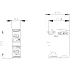 Siemens SIRIUS ACT Kontaktu modulis 3SU1400-1AA10-1MA0, 1 NO + 1 NC, skrūvju spaile, 500 V AC/DC