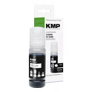 KMP PRINTTECHNIK saderīga tintes uzpildes pudele Canon GI-55BK (6292C001), melna, 70 ml 1587,0001