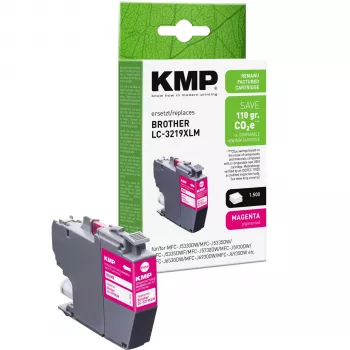 KMP PRINTTECHNIK 1538,4006 saderīgs lielas ietilpības fuksīna tintes kārtridžs Canon PIXMA printeriem