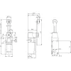 SIEMENS SIRIUS pozīcijas slēdzis, plastmasas korpuss, rullīša stūmējs, 1NO+1NC, IP66/IP67, M20 3SE52320LK50