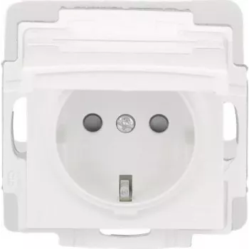 BUSCH-JAEGER SCHUKO kontaktligzdas ieliktnis 16A 250V iegremdējamais Alpu balts 2CKA002013A5446