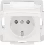 BUSCH-JAEGER SCHUKO kontaktligzdas ieliktnis 16A 250V iegremdējamais Alpu balts 2CKA002013A5446