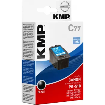 KMP C77 melnā saderīgā tintes kasetne 9 ml Canon PIXMA MP230 MP237 MP252 MP258 MP270 MP282 MP499 MX350 MX360 MX410 MX420 1511.4001
