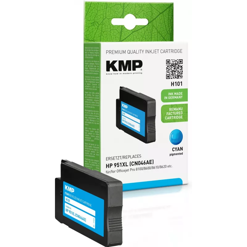 KMP PRINTTECHNIK tintes kasetne, aizstāj HP 951XL-CN046AE (1723,4003)