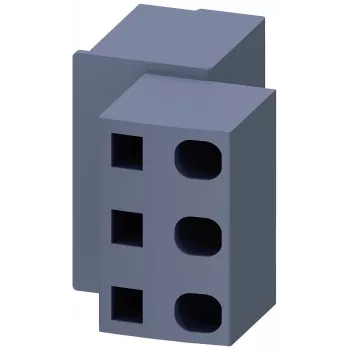 Siemens 3RV2917-5D Ieejas spaiļu bloks SIRIUS 3RV2.2/3RV2.3 automātslēdžiem, 6 mm², skrūvju spaile, pelēks