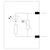 Siemens varistors ar LED, 24-48V AC/12-24V DC, SIRIUS kontaktorēm S00/S0, spraudņa tipa, 3RT29161JJ00