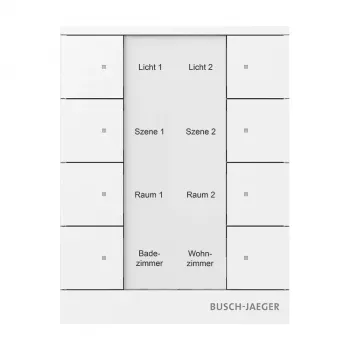 Busch-Jaeger free@home vadības elements, Alpu balts, 2-gang 2CKA006220A0886