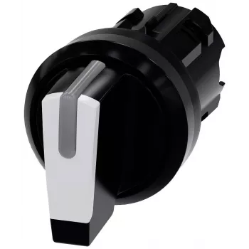 Siemens SIRIUS ACT pārslēga priekšējais elements, balts, 2 pozīcijas, 22mm 3SU1002-2BN60-0AA0