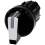 Siemens SIRIUS ACT pārslēga priekšējais elements, balts, 2 pozīcijas, 22mm 3SU1002-2BN60-0AA0