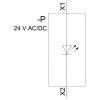 Siemens SIRIUS ACT LED modulis ar iebūvētu LED, zils, 24V AC/DC, skrūvju spaile, 22mm montāža 3SU14012BB501AA0