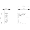 Siemens SIRIUS ACT LED modulis ar iebūvētu LED, zils, 24V AC/DC, skrūvju spaile, 22mm montāža 3SU14012BB501AA0