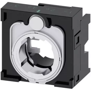 Siemens SIRIUS ACT turētājs 4 vadības ierīcēm, 22 mm, melns plastmasas, priekšējā paneļa montāža, 3SU1500-0BA10-0AA0
