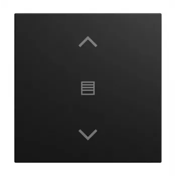 BUSCH-JAEGER 1 moduļa taustiņa pārsegs Black Matt (2CKA006199A0547)