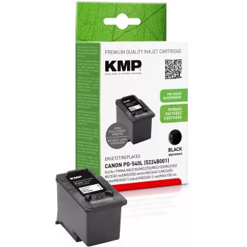 KMP melnā tintes kasetne, saderīga ar Canon PG-540L (1516,4401)