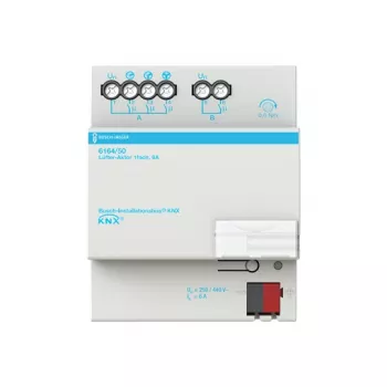 Busch-Jaeger KNX ventilatora aktulators 1-kanāla 6A 6164/50 (6151-0-0241)