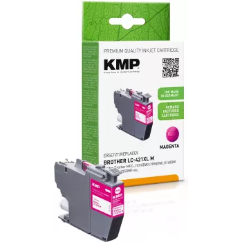 KMP pārstrādāta magnēntas krāsas tintes kasetne Brother MFC-J1010DW (LC421XLM, 500 lappuses, 7 ml) 1548,4006