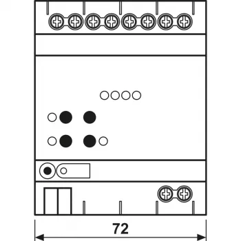JUNG KNX DALI-2 aktors Colour 4-kanālu, DIN sliedei, 4 TE, Secure (300041SDA2R)