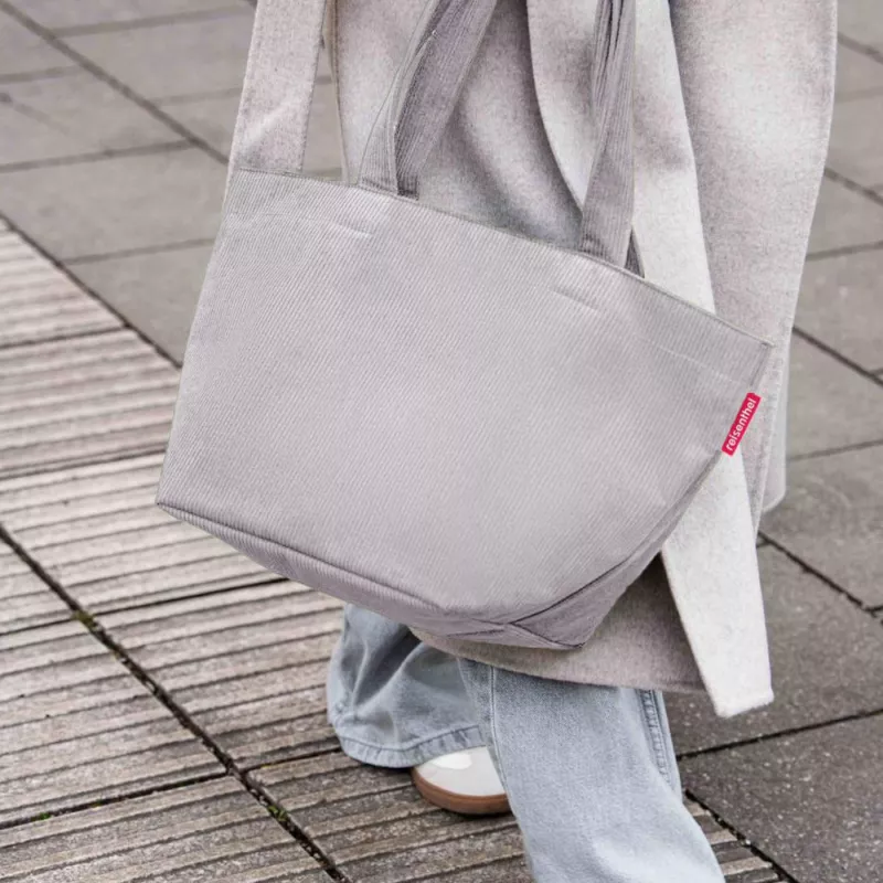 reisenthel shopper M iepirkumu soma no poliestera Cord Grey 15L ZS7084