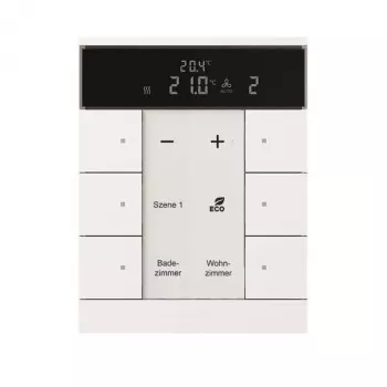 BUSCH-JAEGER telpas temperatūras regulators SBR/U6.0.11-84, 6-kārtu vadība, KNX 2CKA006330A0003