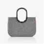 reisenthel loopshopper L iepirkumu grozs, Twist Silver, 25 L, alumīnija rāmis, poliesters OR7052