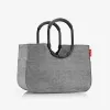 reisenthel loopshopper L iepirkumu grozs, Twist Silver, 25 L, alumīnija rāmis, poliesters OR7052