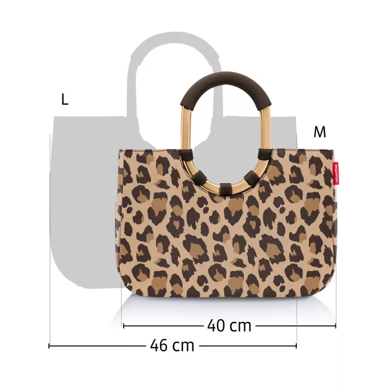 reisenthel loopshopper L iepirkumu grozs, Twist Silver, 25 L, alumīnija rāmis, poliesters OR7052