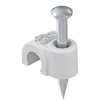 OBO BETTERMANN 2020 50 LGR Iso-Nagel-Clip 20mm L50 PP gaiši pelēks RAL7035 2228416
