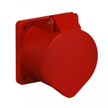 OBO Bettermann CEE panel-mounted kontaktligzda 400V 32A 5-poliem 6h IP44 sarkana 6109876