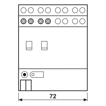 Jung KNX komutācijas aktators, 2 kanālu, 16 A, 230 V AC, DIN sliedei, 2 TE 2302.16REGHM
