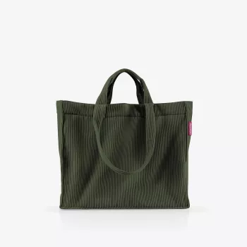 reisenthel Softshopper cord dark matcha GR5057 plecu soma, poliesters, 28 l