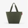reisenthel Shopper M cord dark matcha iepirkumu soma ZS5057 - 15 litru ietilpība