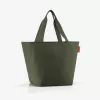 reisenthel Shopper M cord dark matcha iepirkumu soma ZS5057 - 15 litru ietilpība