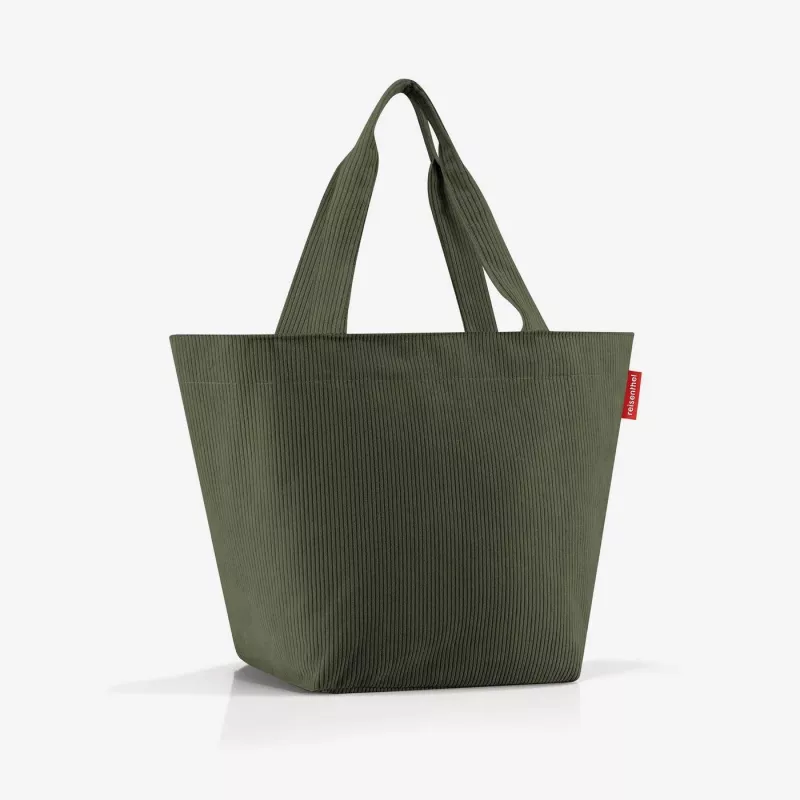 reisenthel Shopper M cord dark matcha iepirkumu soma ZS5057 - 15 litru ietilpība