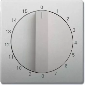 Busch-Jaeger centrālā plāksne ar rotējošu pogu žalūziju vadībai, nerūsējošais tērauds 2CKA001753A0259