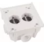 ABL Sursum 1632602 SCHUKO kontaktligzdu pamatne, 4 vietu, 16A, IP44, melna