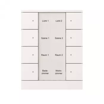 Busch-Jaeger free@home 8 kanālu spiedpogu sensors, Studio White 2CKA006330A0013