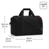 Reisenthel Allrounder L unisex ārsta soma ar rāvējslēdzēju, pelēka monohromatiska poliestera (MT7052)
